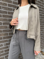 Pantalon gris lignes Gaëlle