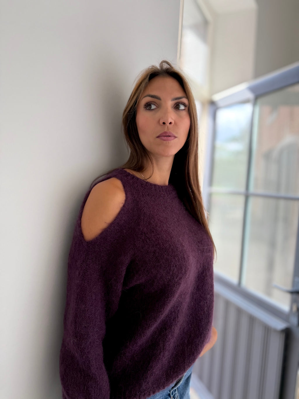 Pull épaule dénudée Alix