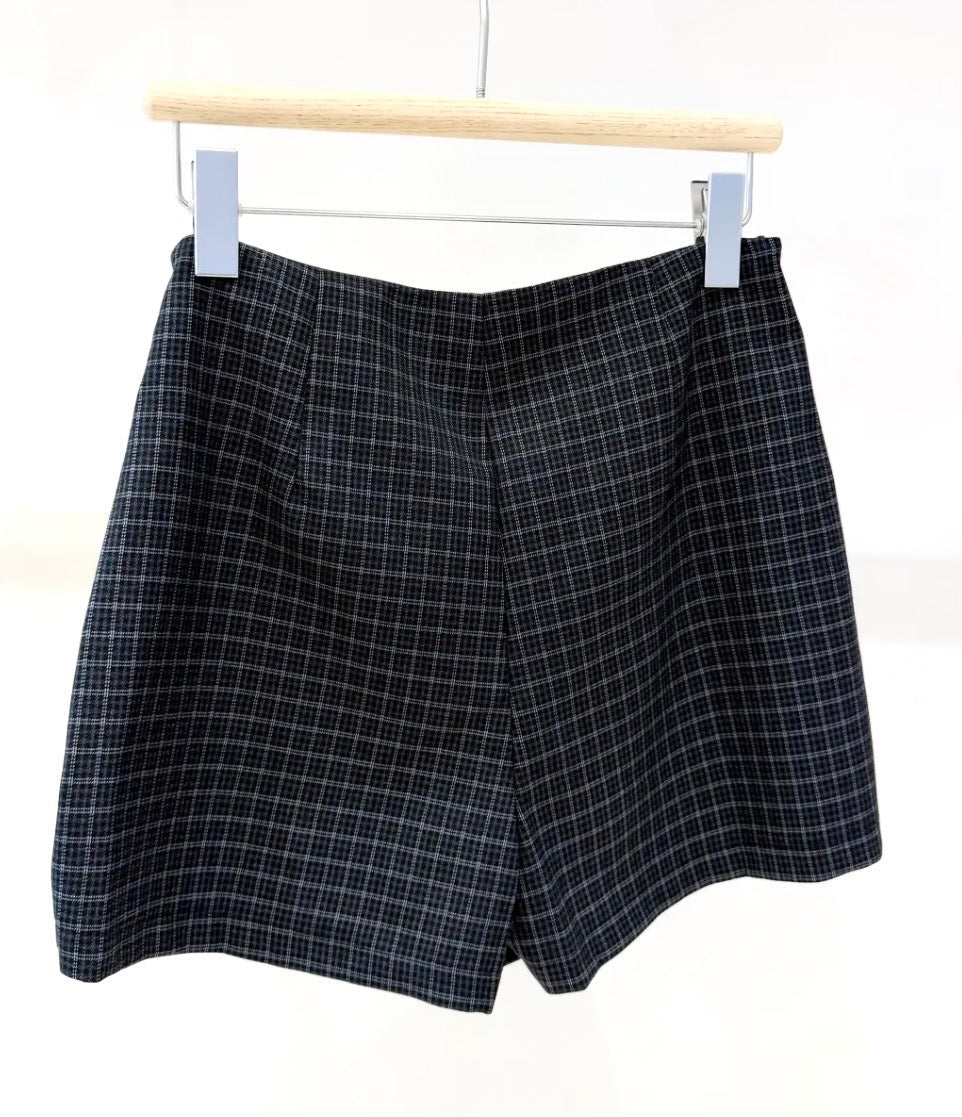 Jupe short à carreaux Juliette