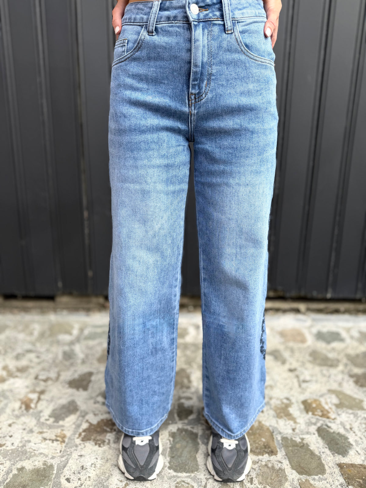 Jeans brodé Tiff