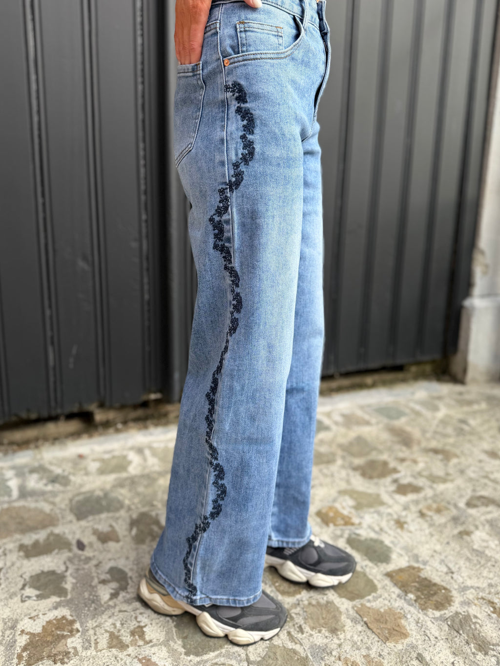 Jeans brodé Tiff